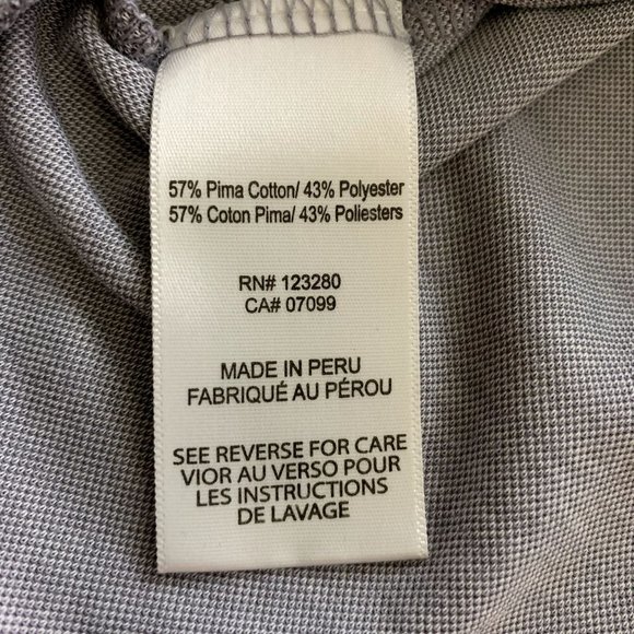 Travis Mathew Golf Polo Shirt Mens Size XL Gray Short Sleeves Pima Cotton Blend - Picture 4 of 10